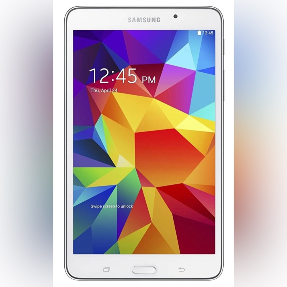 Samsung Galaxy Tab 4; excellent condition; comes with swivel case.